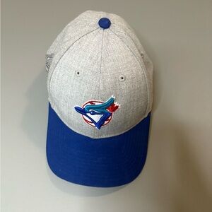 Toronto Blue Jays adjustable Blue and Gray Baseball Cap with iconic logo